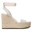 Calvin Klein Jeans Еспадрили Calvin Klein Jeans Wedge Sandal Su Con YW0YW01026 Ancient White YBH