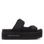 Calvin Klein Jeans Papucs Calvin Klein Jeans Flatporm Sandal Webb YW0YW01074 Black/Lavender Aura BEH