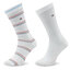 Tommy Hilfiger Set de 2 perechi de șosete lungi de damă Tommy Hilfiger 701222645 White 001