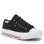 Tommy Hilfiger Plátěnky Tommy Hilfiger Low Cut Lace-Up Sneaker T3A9-32677-0890 S Black 999