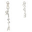 Patrizia Pepe Fülbevaló Patrizia Pepe CJ9179/M009-J3AG Silver/Crystal