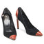 Baldowski Stilettos Baldowski D03701-1451-002 Skóra Koniak 98/Zamsz Czarny
