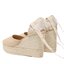Manebi Espadrilky Manebi Soft Suede Wedge Espadrilles M 1.1 WV Champagne Beige