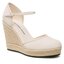 Calvin Klein Jeans Обувки Calvin Klein Jeans Wedge Sandal Close Toe Ess YW0YW01194 Ancient White YBH