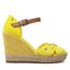 Tommy Hilfiger Espadrilles Tommy Hilfiger Basic Open Toe High Wedge FW0FW04784 Vivid Yellow ZGS