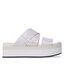 Calvin Klein Jeans Чехли Calvin Klein Jeans Flatform Sandal Webbing YW0YW00966 Ancient White YBH