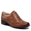 Clarks zapatos Oxford Clarks Hamble Oak 203506744 Dark Tan Leather