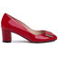 Sagan Halbschuhe Sagan 2256 Czerwony Lakier/Złoty