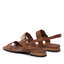 Tommy Hilfiger Sandale Tommy Hilfiger Hardware Flat Sandal FW0FW07094 Summer Cognac GU9