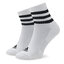 adidas 3 pár uniszex hosszú szárú zokni adidas 3S C Spw Mid 3P HT3456 White/Black