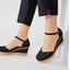 Tommy Hilfiger Espadrilles Tommy Hilfiger Basic Close Toe Mid Wedge FW0FW04787 Black BDS