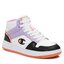 Champion Sneakersy Champion Rebound 2.0 Mid Mid Cut Shoe S11471-WW016 Wht/Violet/Black/Ora