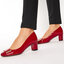 Sagan Halbschuhe Sagan 2256 Czerwony Lakier/Złoty