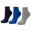 Puma 3 pár unisex bokazokni Puma 271080001 Blue/Grey Melange 277