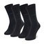 Tom Tailor Súprava 2 párov vysokých pánskych ponožiek Tom Tailor 9002 Black 610