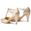 Clarks Pantofi Clarks Dalia Leah 261393024 Champagne Leather