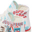 Converse Кецове Converse Chuck 70 1V Hi A00397C White/Baltic Blue/Soft Red