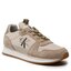 Calvin Klein Jeans Сникърси Calvin Klein Jeans Runner Sock Laceup Ny-Lth YM0YM00553 Eggshell/Travertine 0GI