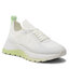 Calvin Klein Sneakers Calvin Klein Knit Runner Dynamic Lace Up HW0HW01446 White/Spirit Green 0IR