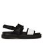 Calvin Klein Jeans Sandalen Calvin Klein Jeans Sandal Doublebar Hardware YM0YM00643 White/Black YBH