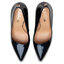 R.Polański High Heels R.Polański 0808 Granatowy Lakier