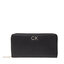 Calvin Klein Velika ženska denarnica Calvin Klein Re-Lock Slim Z/A Wallet Lg Pbl K60K609482 Ck Black BAX