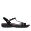 Clarks Szandál Clarks Amanda Tealite 26171125 Black Nubuck