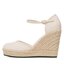 Calvin Klein Jeans Обувки Calvin Klein Jeans Wedge Sandal Close Toe Ess YW0YW01194 Ancient White YBH