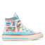 Converse Кецове Converse Chuck 70 Hi A00395C White/Baltic Blue/Soft Red