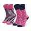 Tommy Hilfiger Set di 2 paia di calzini lunghi unisex Tommy Hilfiger 100000816 Pink Combo 009