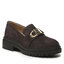 MICHAEL Michael Kors Loaferek MICHAEL Michael Kors Parker Lug Loafer 40F3PKFP1S Chocolate