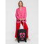 LOVE MOSCHINO Valiză Mică din Material LOVE MOSCHINO JC5101PP1GKX000C Nero/Fuxia