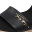 Tommy Hilfiger Espadrile Tommy Hilfiger Elevated Th Leather Wedge Sandal FW0FW06356 Black BDS