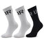 Unfair Athletics Set de 3 perechi de șosete medii unisex Unfair Athletics Basic UNFR22-076 Black/White