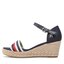 Tommy Hilfiger Espadrillas Tommy Hilfiger Mid Wedge Corporate FW0FW07078 Space Blue DW6