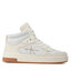 Calvin Klein Jeans Сникърси Calvin Klein Jeans Basket Cupsole Mid Leather YW0YW00877 Ivory/Bright White 02X