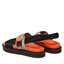 Calvin Klein Jeans Sandali Calvin Klein Jeans Doublebar Hardware YM0YM00643 Black/Orange 0JH