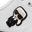 KARL LAGERFELD Кецове KARL LAGERFELD KL60410 White Canvas