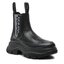 KARL LAGERFELD Polokozačky KARL LAGERFELD KL42944F Black Lthr/Mono