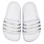 adidas Șlapi adidas adilette Aqua K F35555 Ftwwht/Silvmt/Ftwwht