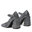 Pinko Poltopánky Pinko Claudie Mary Jane PE 23 BLKS1 100862 A0O4 Gun Metal ZZI