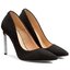 R.Polański High Heels R.Polański 0808 Czarny Zamsz