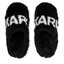 KARL LAGERFELD Papuci de casă KARL LAGERFELD Black Synth Fur KL40220 Black Synth Fur