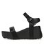 Calvin Klein Jeans Сандали Calvin Klein Jeans Wedge Block Sandal Satin/Hw YW0YW00980 Black/Overcast Grey 0GL