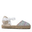 Manebi Еспадрили Manebi Flat Valenciana T 1.6 P0 Pastel Silver Shades Lame
