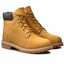 Timberland Turistická obuv Timberland 6 In Premium Wp Boot 12909/TB0129097131 Wheat Nubuc Yellow