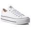 Converse Кецове Converse Ctas Lift Clean Ox 561680C White/Black/White