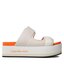 Calvin Klein Jeans Чехли Calvin Klein Jeans Flatform Sandal Webb YW0YW01074 Eggshell/Shocking Orange ACF