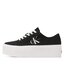 Calvin Klein Jeans Tenisky Calvin Klein Jeans Flatform+ Cupsole Low Txt YW0YW01033 Black BDS