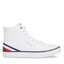 Tommy Hilfiger Sneakersy Tommy Hilfiger Th Hi Vulc Core Lth FM0FM04816 White YBS